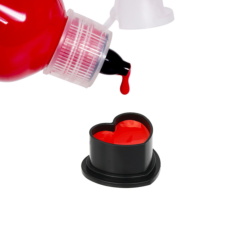 Saferly Heart Ink Caps — Bag of 500 — Pick Color and Size - Ultimate Tattoo Supply