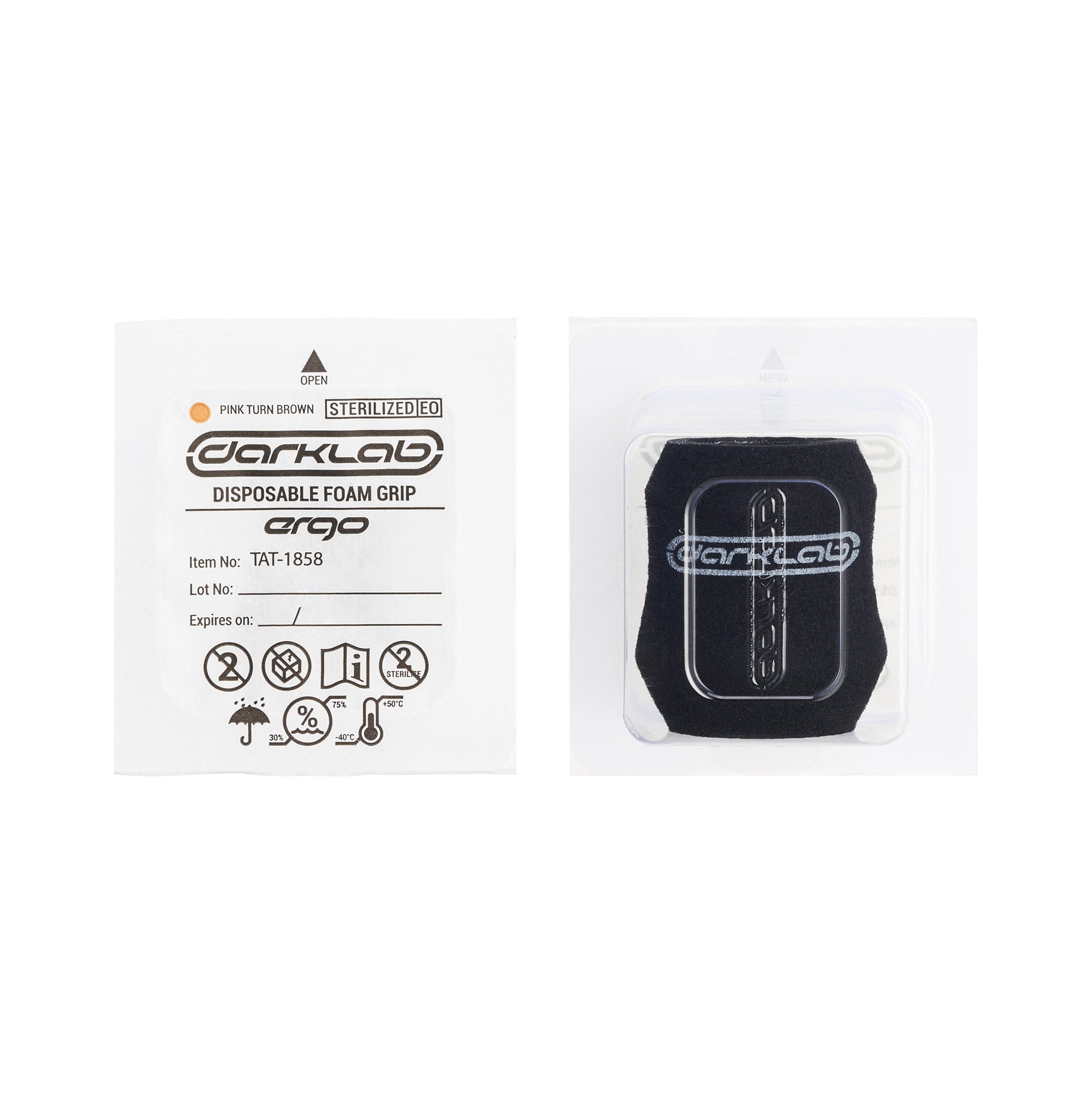 Darklab Ergo Disposable Foam Grip Covers - Black - Ultimate Tattoo Supply