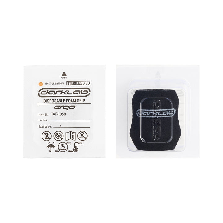 Darklab Ergo Disposable Foam Grip Covers - Black - Ultimate Tattoo SupplyDarklab Ergo Disposable Foam Grip Covers - Black