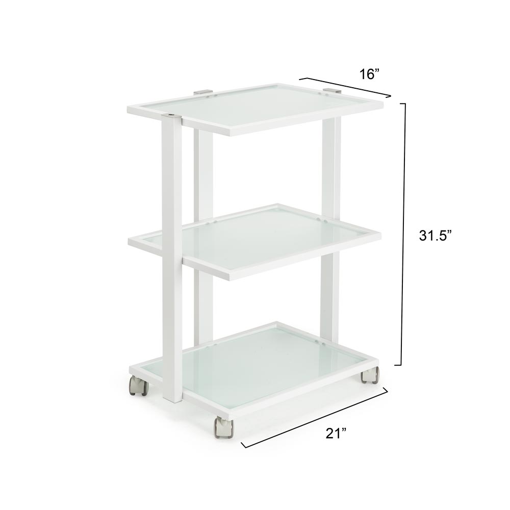 Fellowship Rolling Cart — White - Ultimate Tattoo Supply
