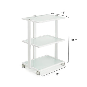 Fellowship Rolling Cart — White - Ultimate Tattoo Supply