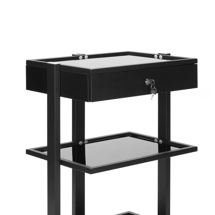 Fellowship Locking Cabinet for Rolling Cart — Black - Ultimate Tattoo Supply