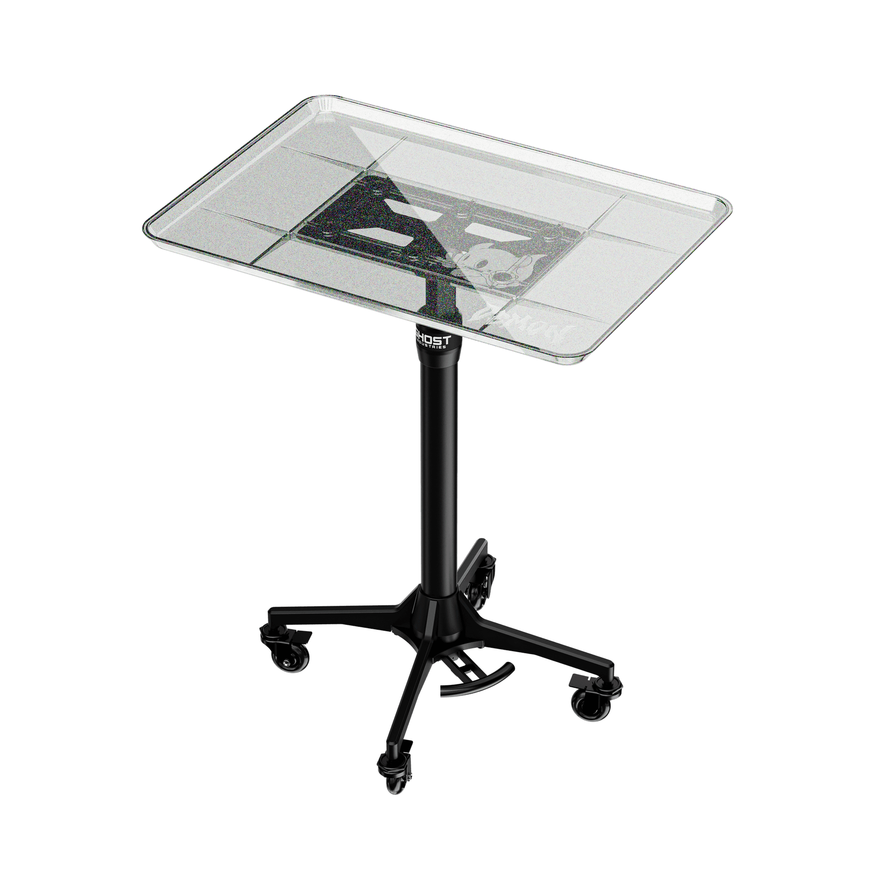 Ghost Mayo Tray Kit (Mayo Stand Base +Demon Tray) — Pick Color - Ultimate Tattoo Supply