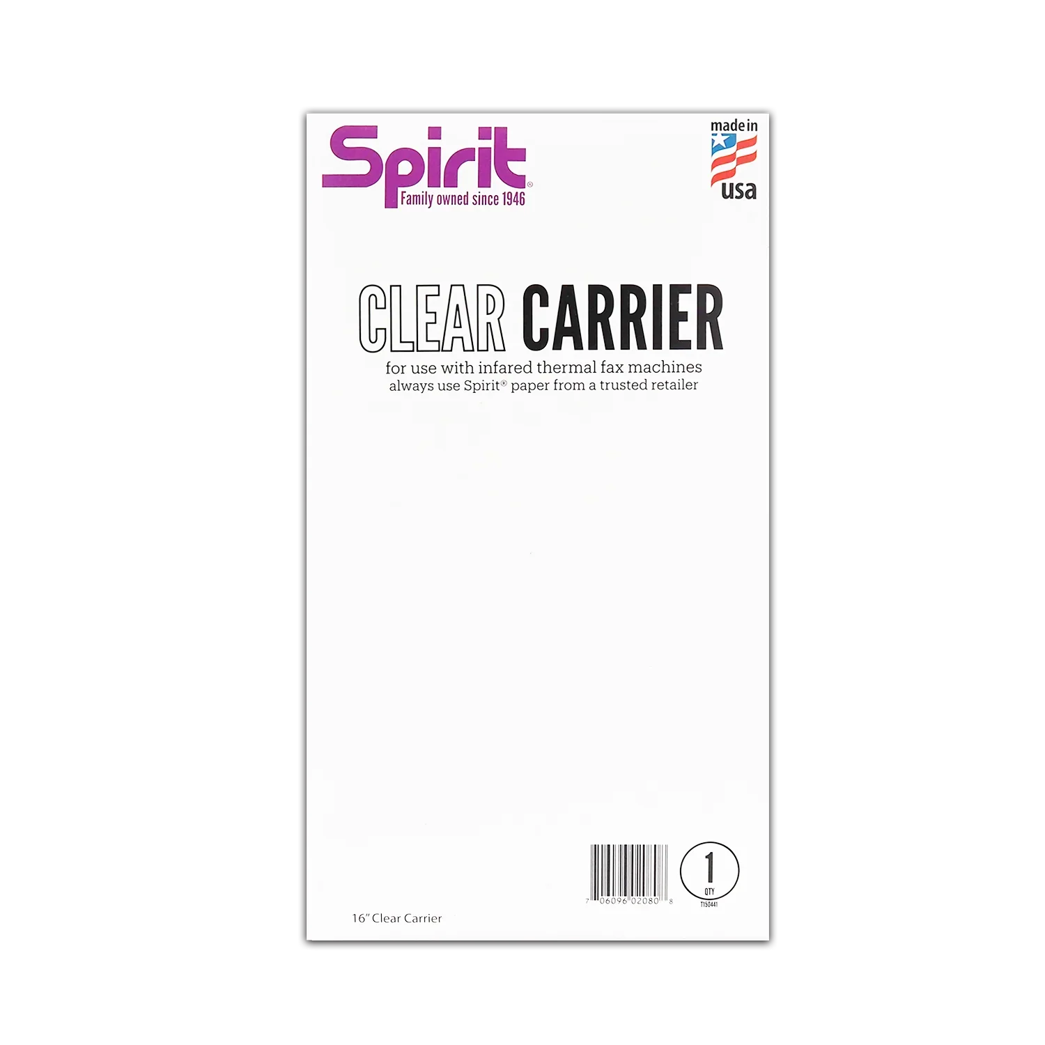 Spirit Extra Long Thermal Carrier — 16” — Pick Color - Ultimate Tattoo Supply