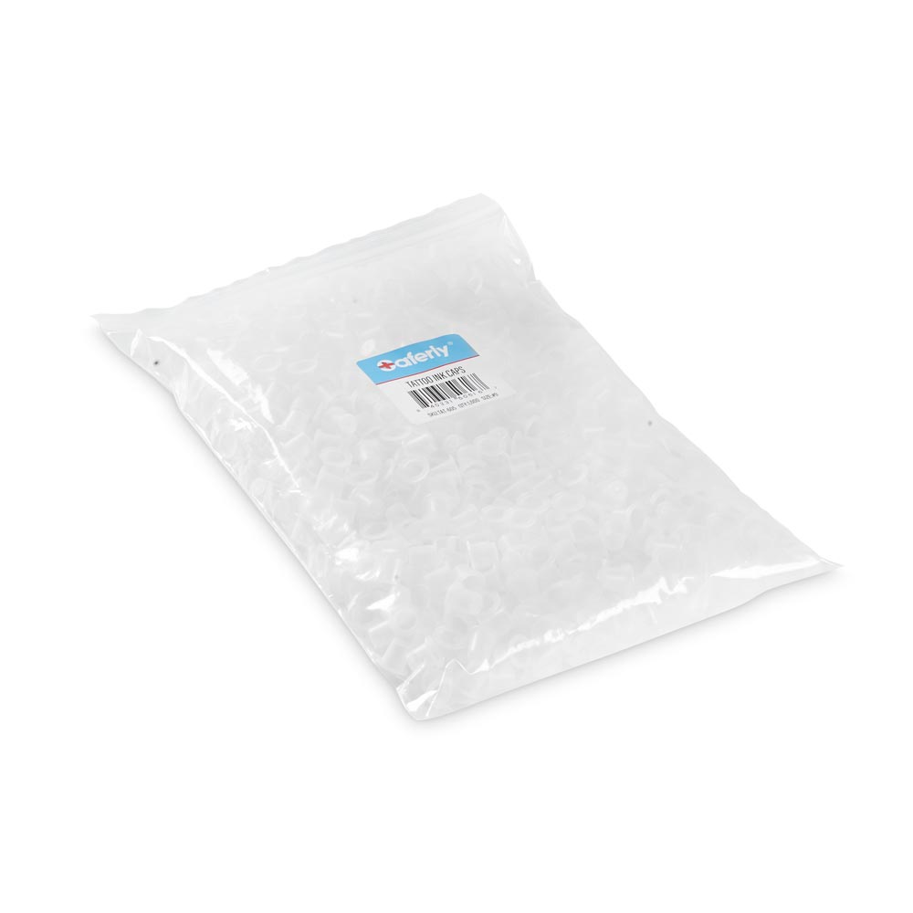 Saferly Tattoo Ink Cups — Bag of 1000— Pick Size - Ultimate Tattoo Supply