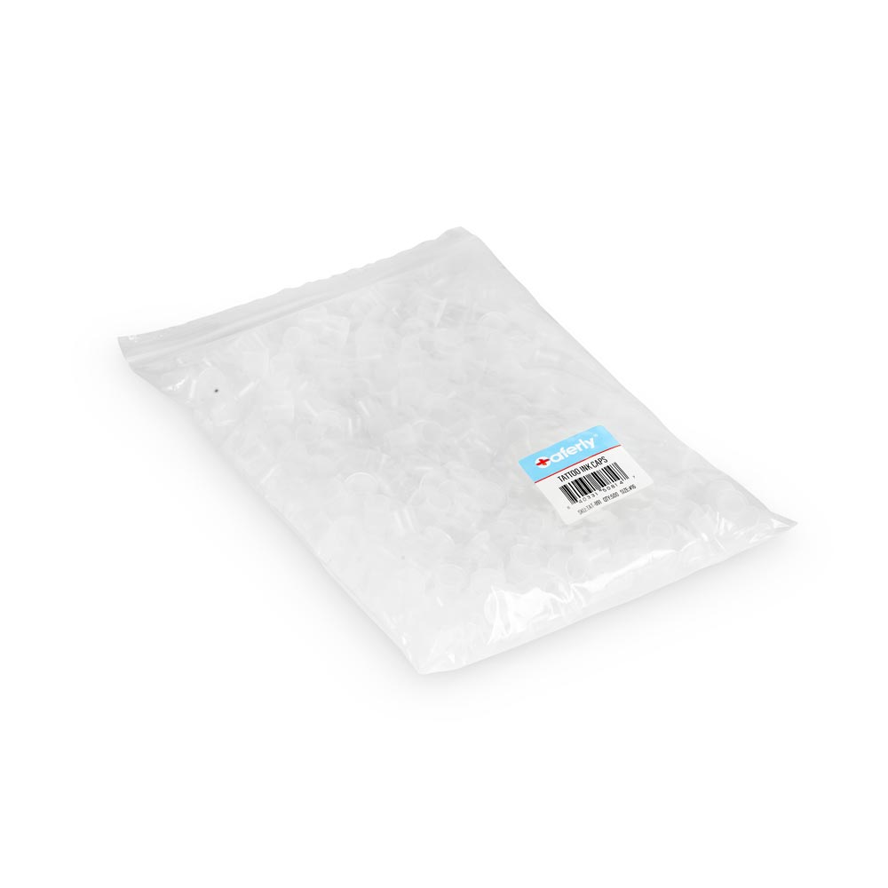 500 Saferly Ink Cups for Tattoo Ink — Pick Size - Ultimate Tattoo Supply