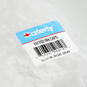 500 Saferly Ink Cups with Base Size # 16 for Tattoo Ink - Ultimate Tattoo Supply