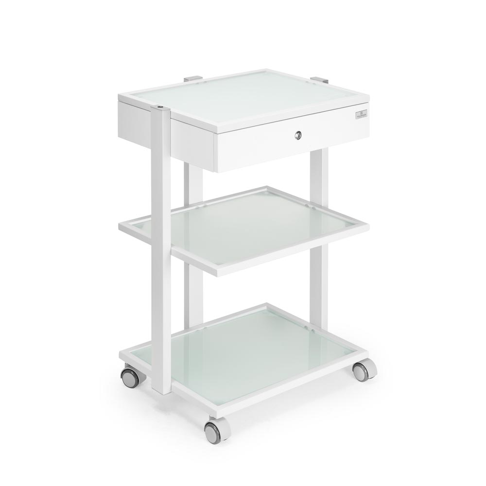 Fellowship Locking Cabinet for Rolling Cart — White - Ultimate Tattoo Supply