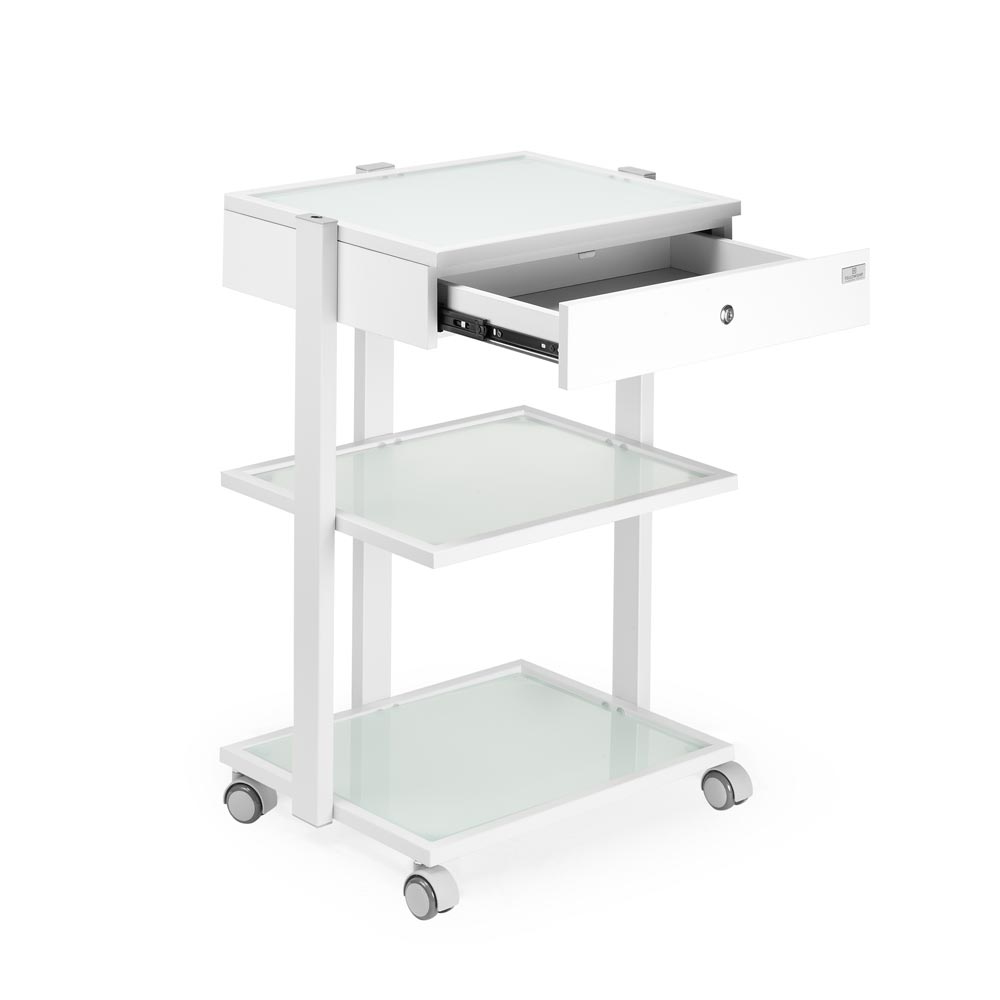 Fellowship Locking Cabinet for Rolling Cart — White - Ultimate Tattoo Supply
