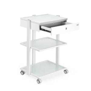 Fellowship Locking Cabinet for Rolling Cart — White - Ultimate Tattoo Supply