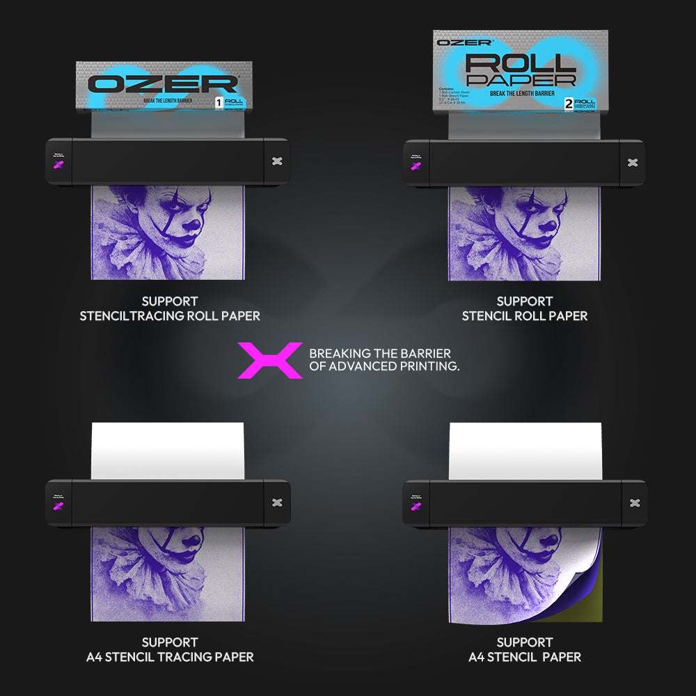 OZER X Quick Wireless Stencil Printer - Ultimate Tattoo Supply