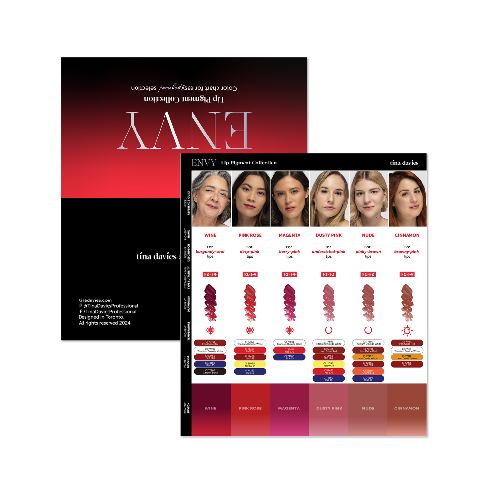 Tina Davies Envy Lip Pigment Collection — 1/2oz - Ultimate Tattoo Supply