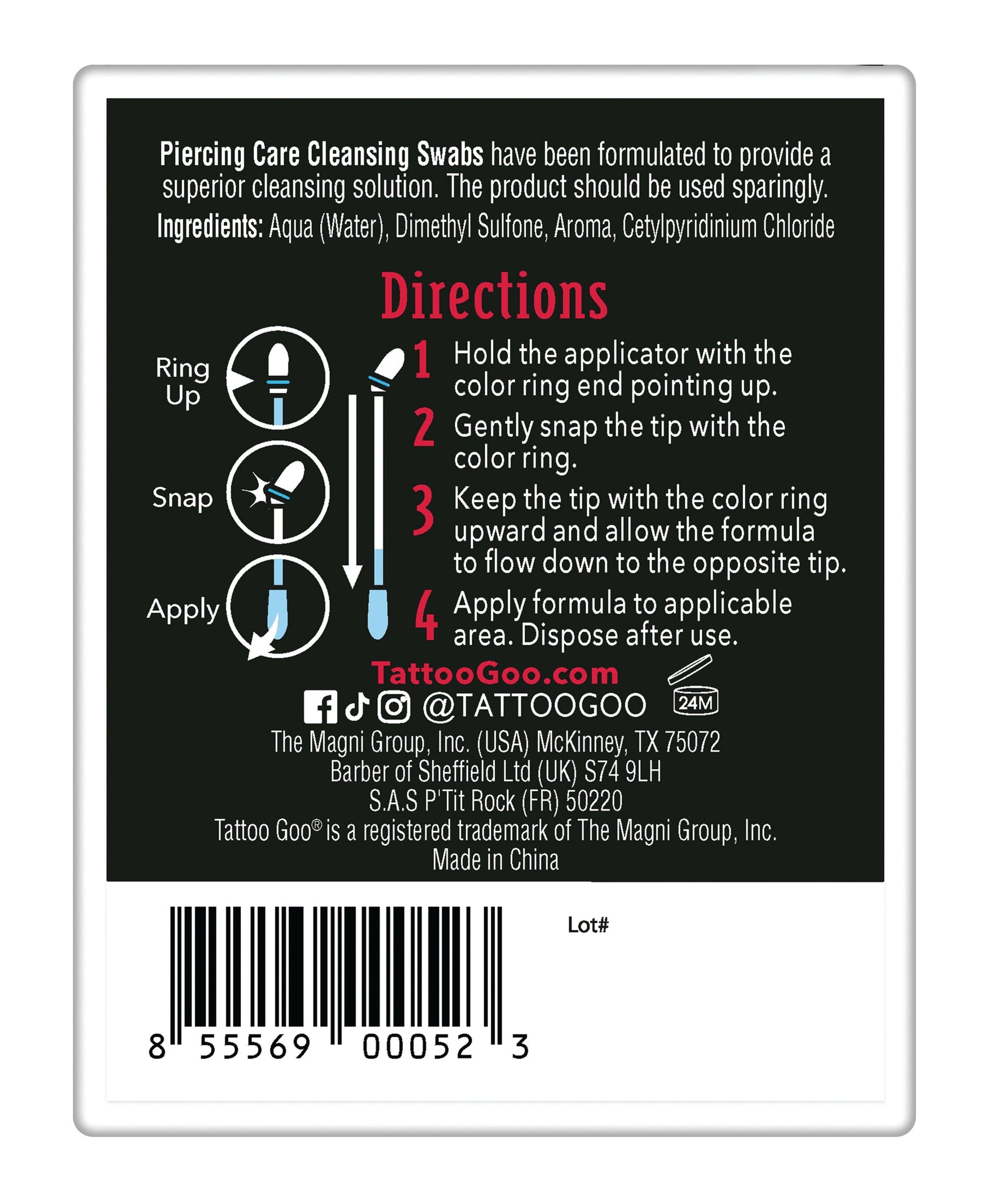 Piercing Care Cleansing Swabs - Painful Pleasures