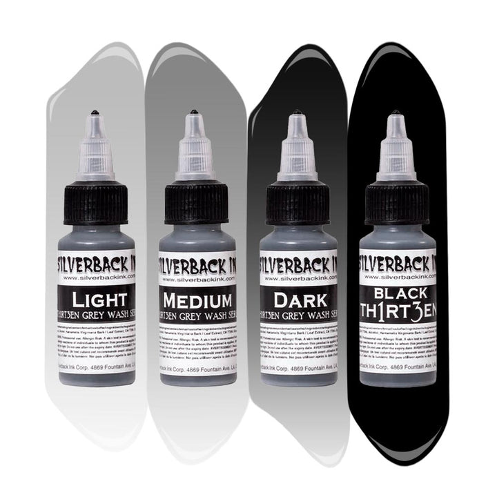 Silverback Ink - Black Th1rt3en Series Set - Choose Size - Ultimate Tattoo Supply