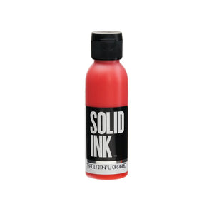 Solid Ink "Old Pigments" — 2oz Bottle — Traditional Orange - Ultimate Tattoo Supply