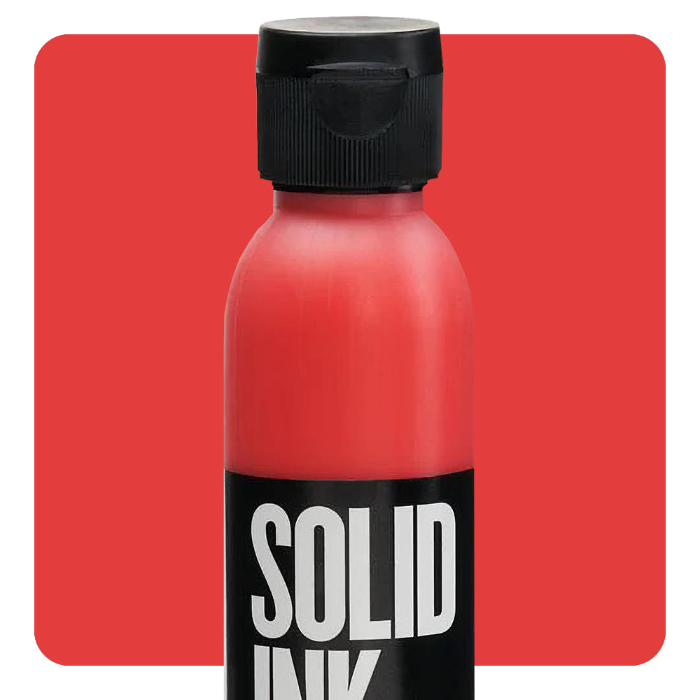 Solid Ink "Old Pigments" — 2oz Bottle — Traditional Orange - Ultimate Tattoo Supply