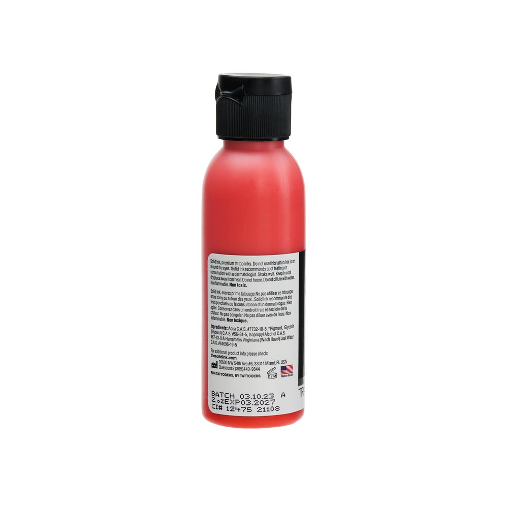 Solid Ink "Old Pigments" — 2oz Bottle — Traditional Orange - Ultimate Tattoo Supply