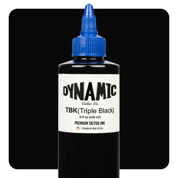 Dynamic Triple Black Tattoo Ink for Professionals - 8oz. Bottle