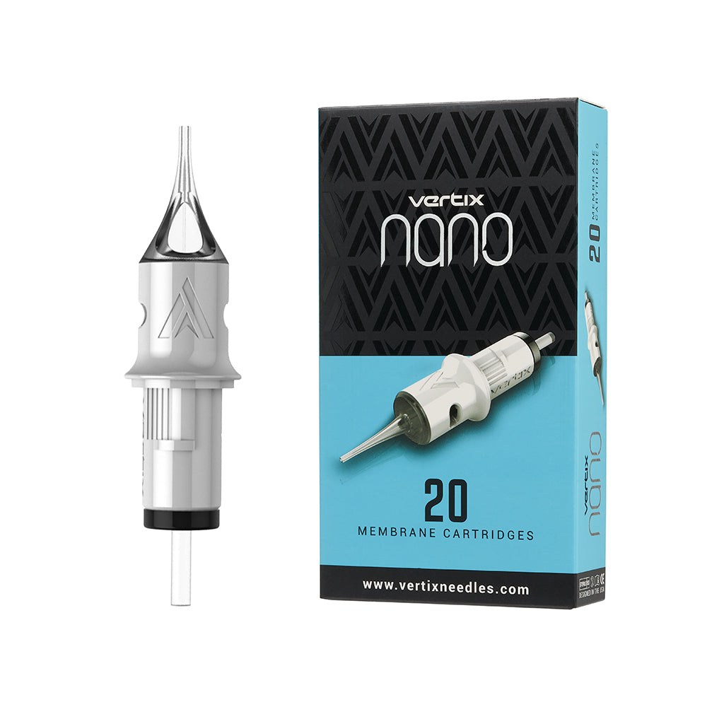 Vertix Nano 3 Shader 0.25 Mm Medium Taper PMU Needle Cartridges  (20pcs/1box) - PMUHub Shop USA