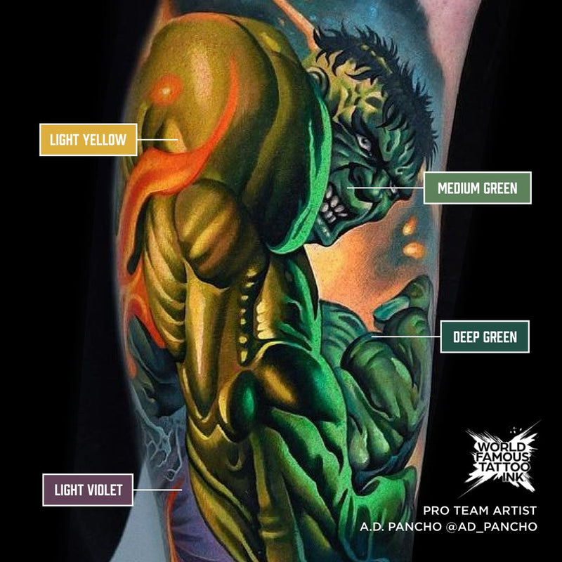 A.D. Pancho Proteam Color - Medium Green - World Famous Tattoo Ink