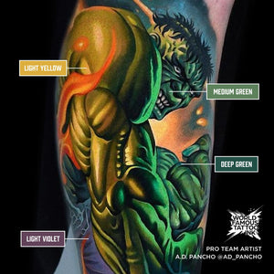 A.D. Pancho Proteam Color - Medium Green - World Famous Tattoo Ink