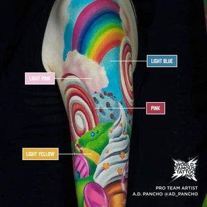 A.D. Pancho Proteam Color - Light Yellow - World Famous Tattoo Ink