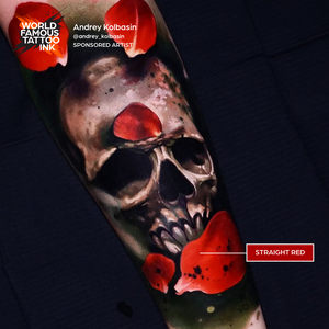 Straight Red — World Famous Tattoo Ink — Pick Size - Ultimate Tattoo Supply