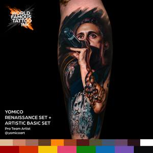 Yomico Moreno Renaissance Set — World Famous Tattoo Ink — 1oz - Ultimate Tattoo Supply