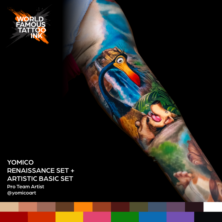 Yomico Moreno Renaissance Set — World Famous Tattoo Ink — 1oz - Ultimate Tattoo Supply