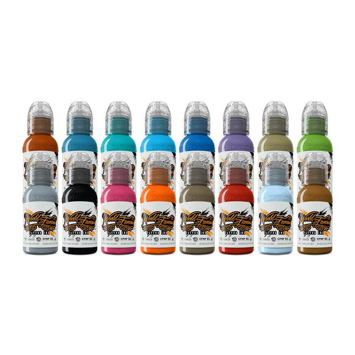 World Famous 16 Color Ink Set #2 - Ultimate Tattoo Supply