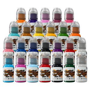 World Famous 25 color bottle set — 1oz - Ultimate Tattoo Supply
