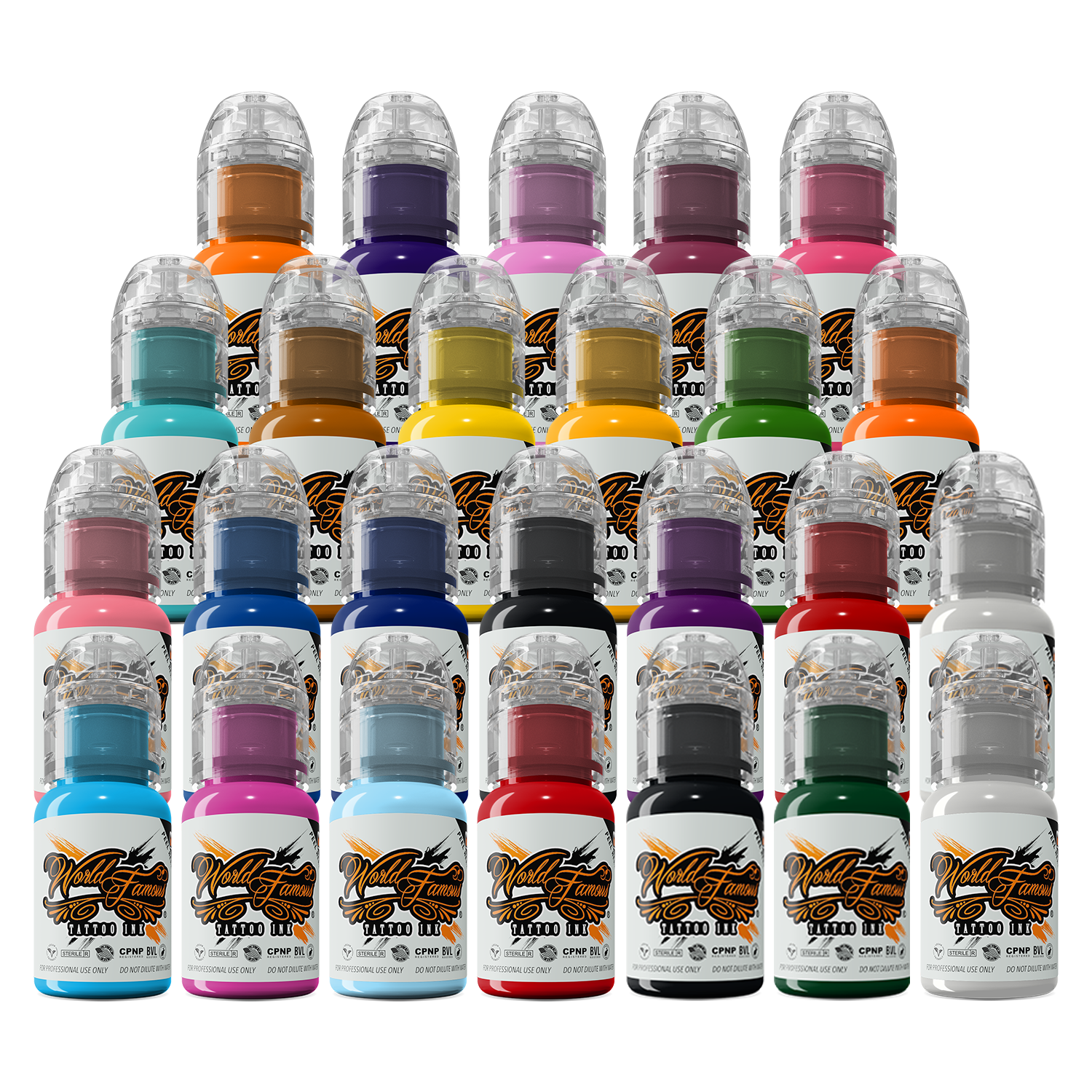 World Famous Tattoo Ink - Jay Freestyle Water Colors Set - 1oz