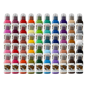 50 color Set — World Famous — 1oz - Ultimate Tattoo Supply