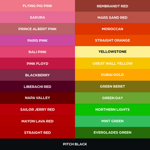 50 color Set — World Famous — 1oz - Ultimate Tattoo Supply