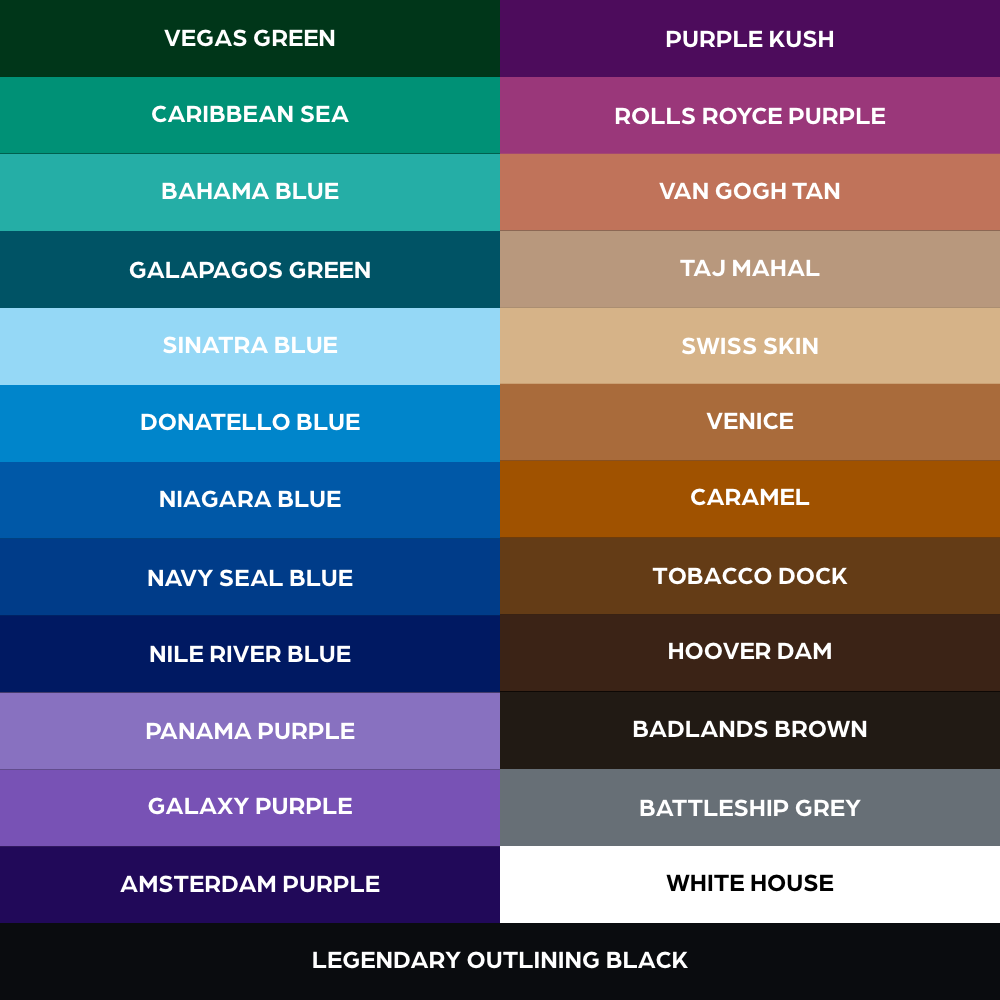 50 color Set — World Famous — 1oz - Ultimate Tattoo Supply