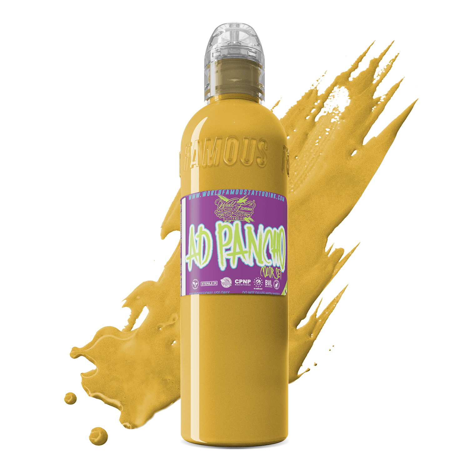 A.D. Pancho Proteam Color - Light Yellow - World Famous Tattoo Ink
