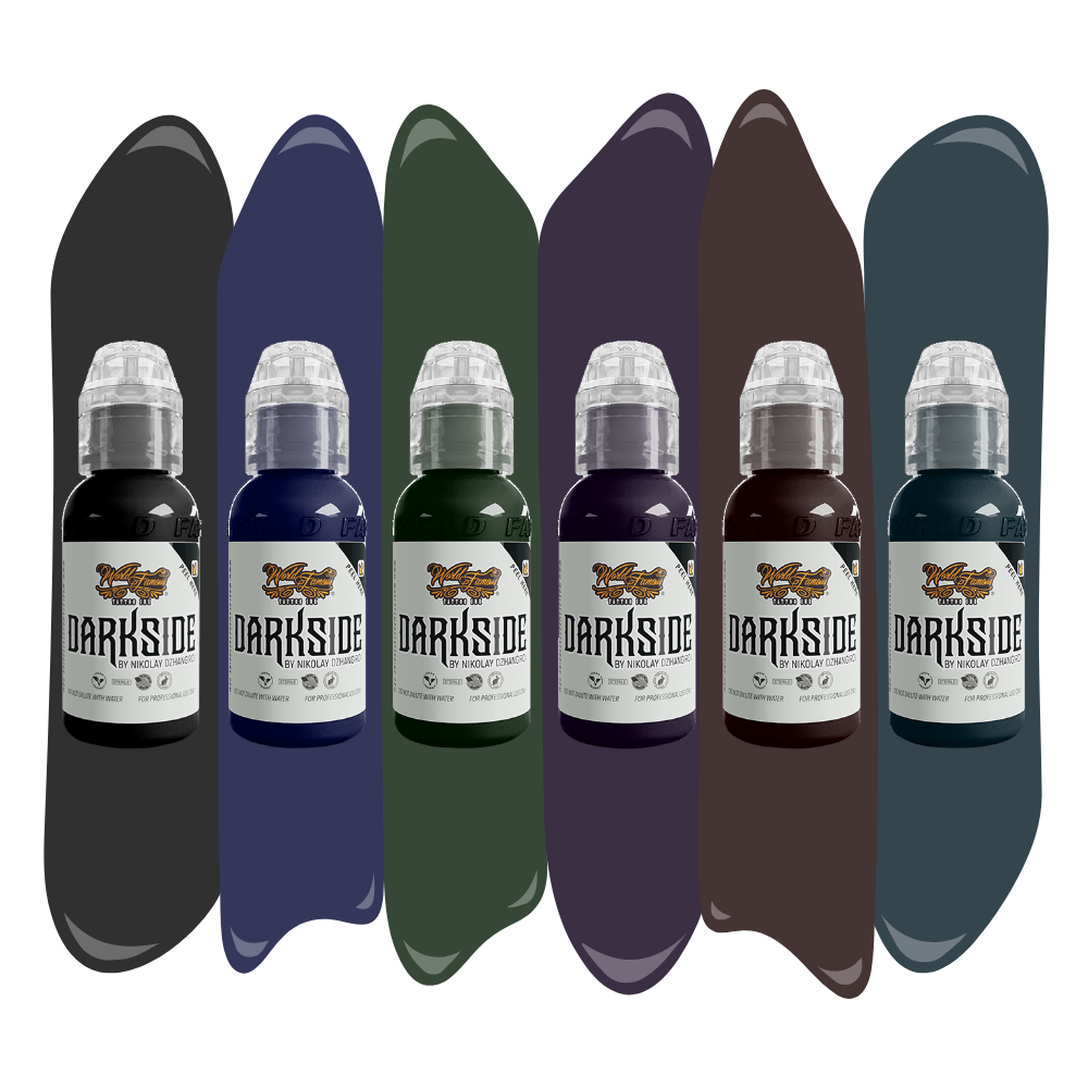 Darkside by Nikolay Dzhangirov Ink Set by World Famous - Ultimate Tattoo Supply
