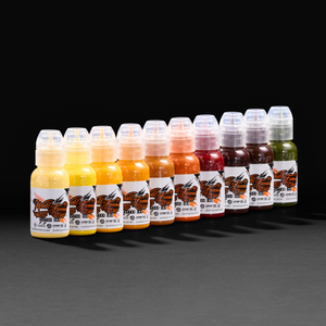 Pony Lawson 24k Set — World Famous Tattoo Ink — 1oz - Ultimate Tattoo Supply