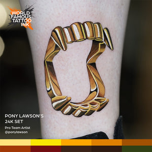 Pony Lawson 24k Set — World Famous Tattoo Ink — 1oz - Ultimate Tattoo Supply