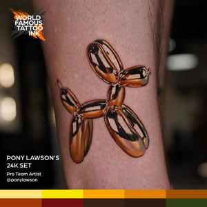 Pony Lawson 24k Set — World Famous Tattoo Ink — 1oz - Ultimate Tattoo Supply