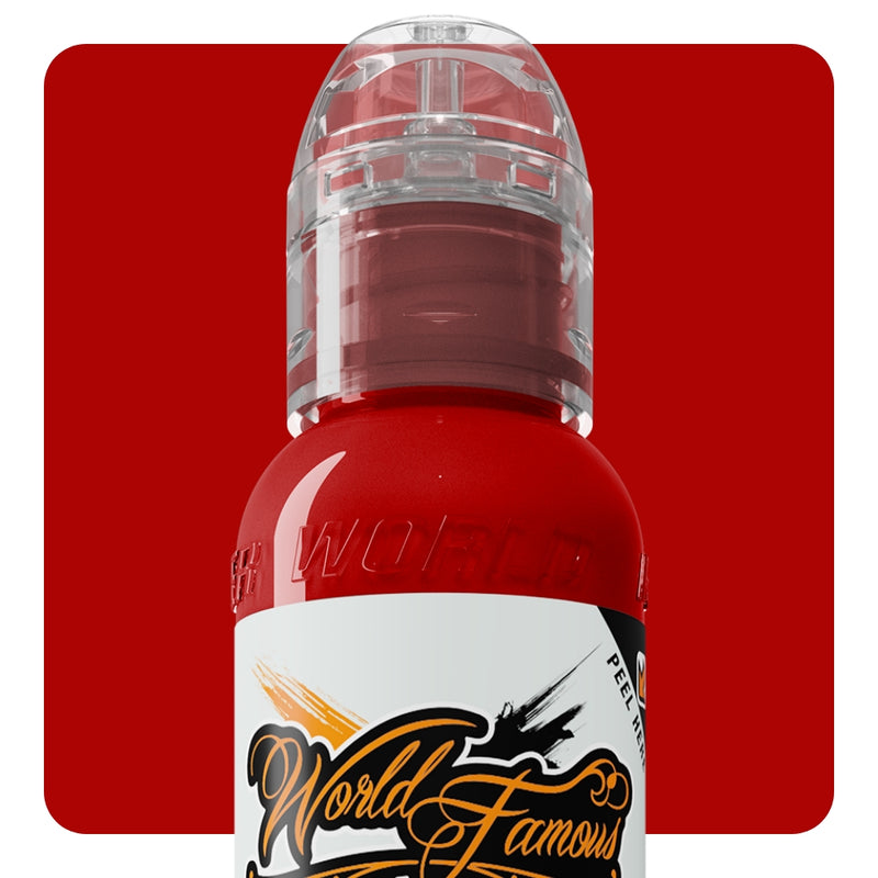 Straight Red — World Famous Tattoo Ink — Pick Size - Ultimate Tattoo Supply