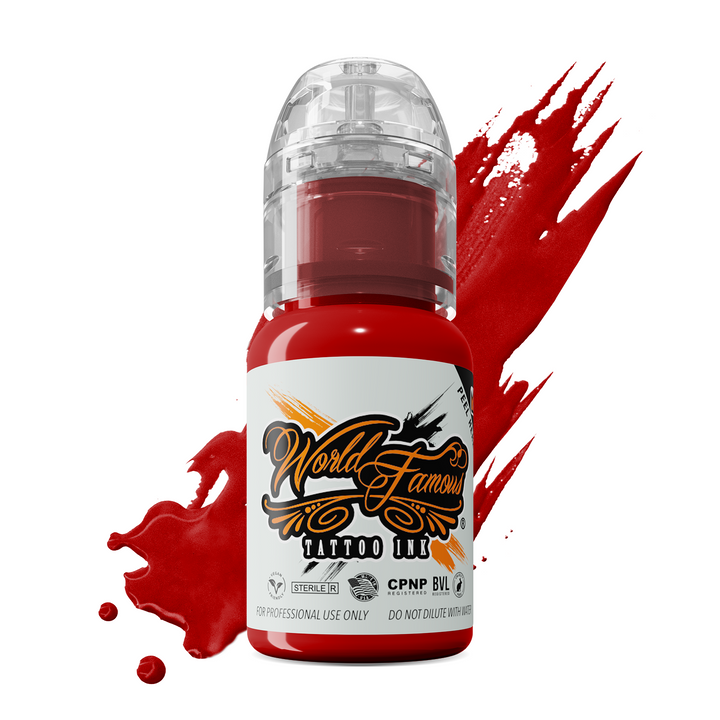 Straight Red — World Famous Tattoo Ink — Pick Size - Ultimate Tattoo Supply