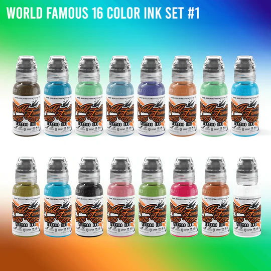 104 Color Set — World Famous Tattoo Ink — 1oz - Ultimate Tattoo Supply