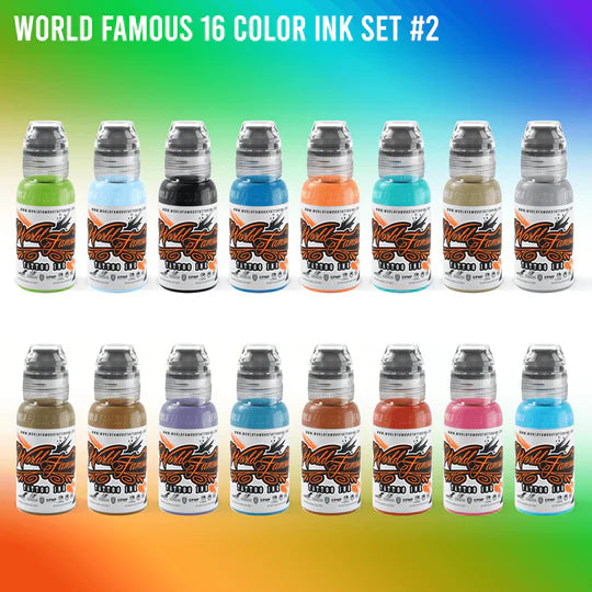 104 Color Set — World Famous Tattoo Ink — 1oz - Ultimate Tattoo Supply