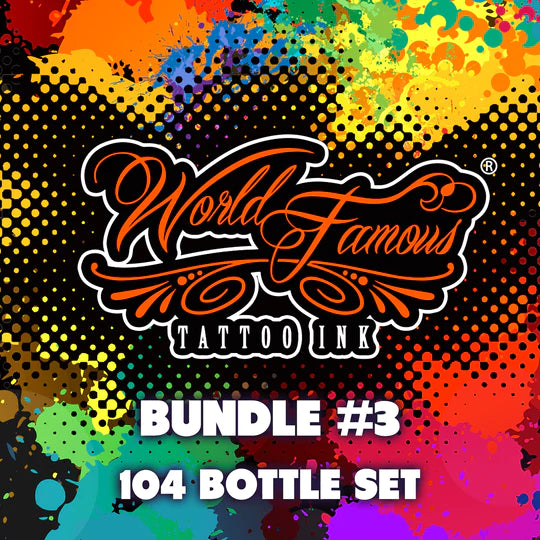 104 Color Set — World Famous Tattoo Ink — 1oz - Ultimate Tattoo Supply