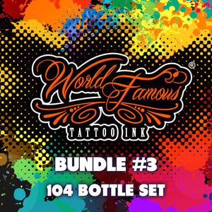 104 Color Set — World Famous Tattoo Ink — 1oz - Ultimate Tattoo Supply