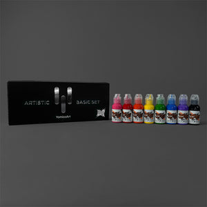 Yomico Moreno Artistic Basic Set — World Famous Tattoo Ink — 1oz - Ultimate Tattoo Supply