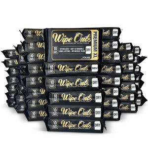 Wipe Outz XL Dry Black Tattoo Towels - Ultimate Tattoo Supply