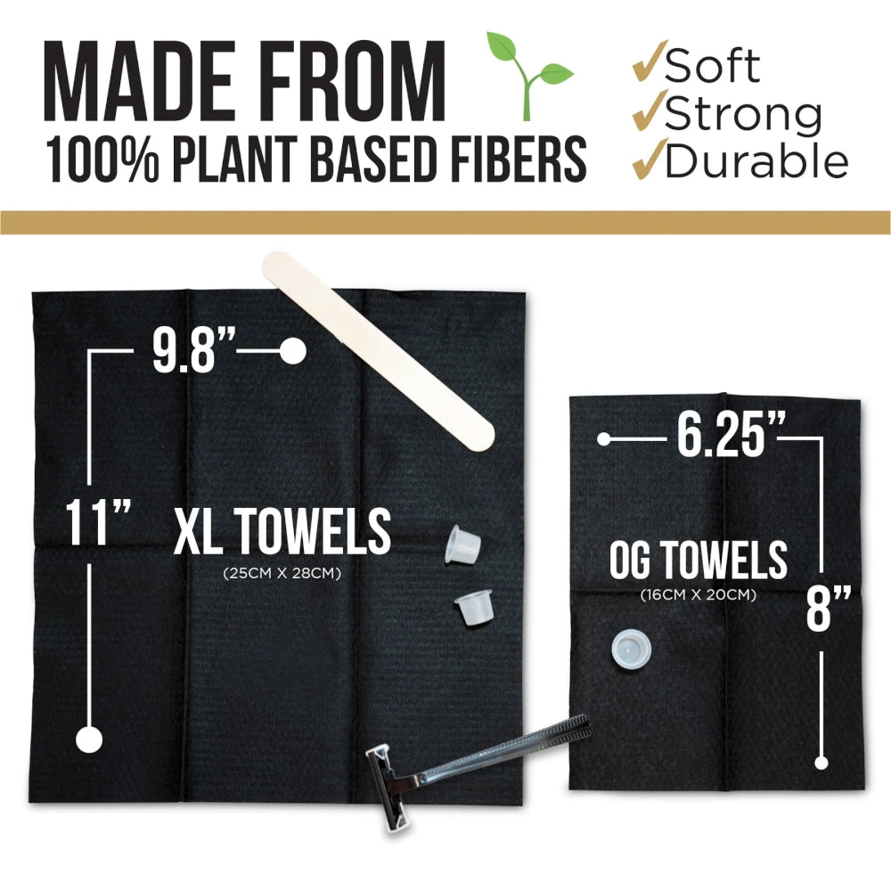 Wipe Outz XL Dry Black Tattoo Towels - Ultimate Tattoo Supply