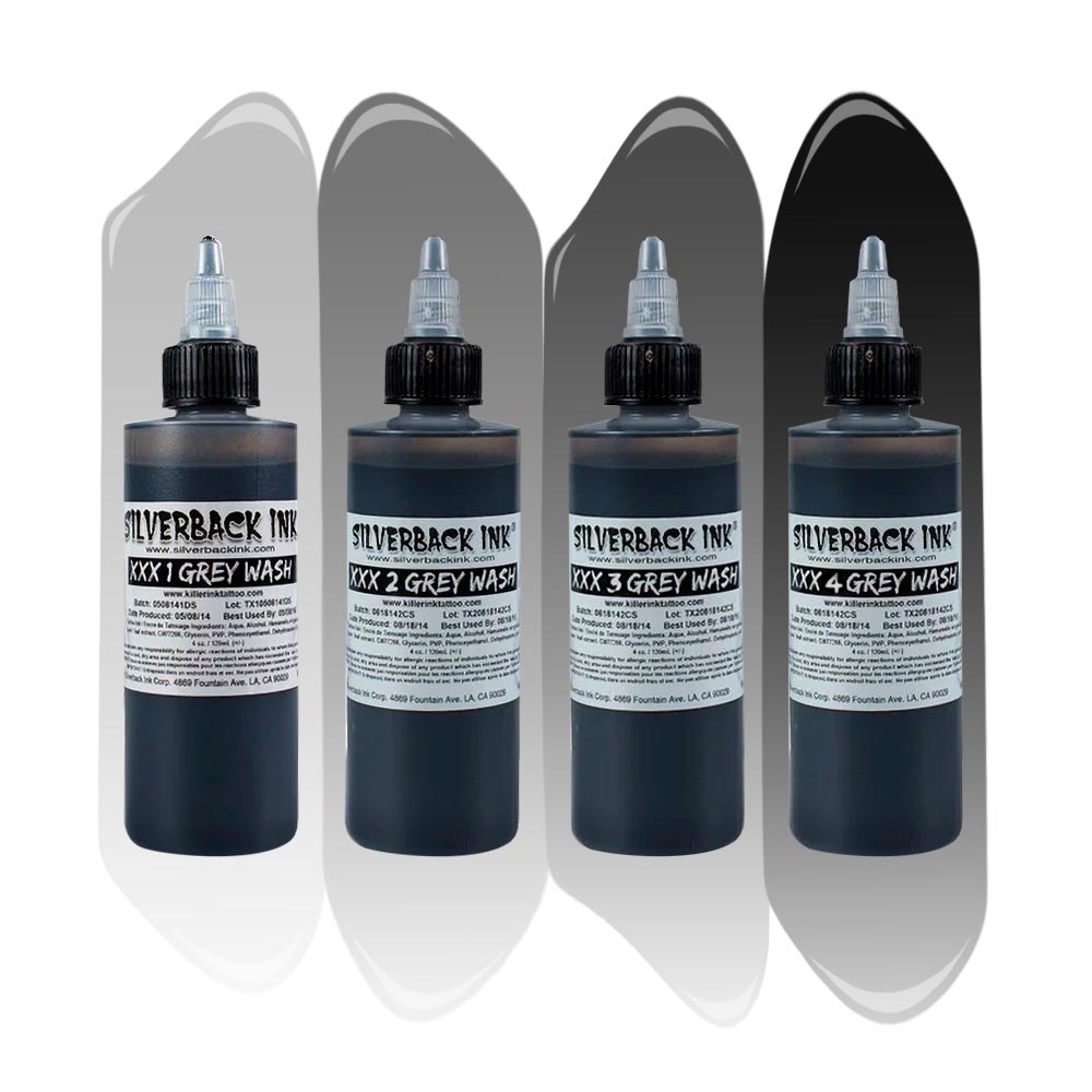 Silverback Ink - XXX Grey Wash Series Set - Choose Size - Ultimate Tattoo Supply